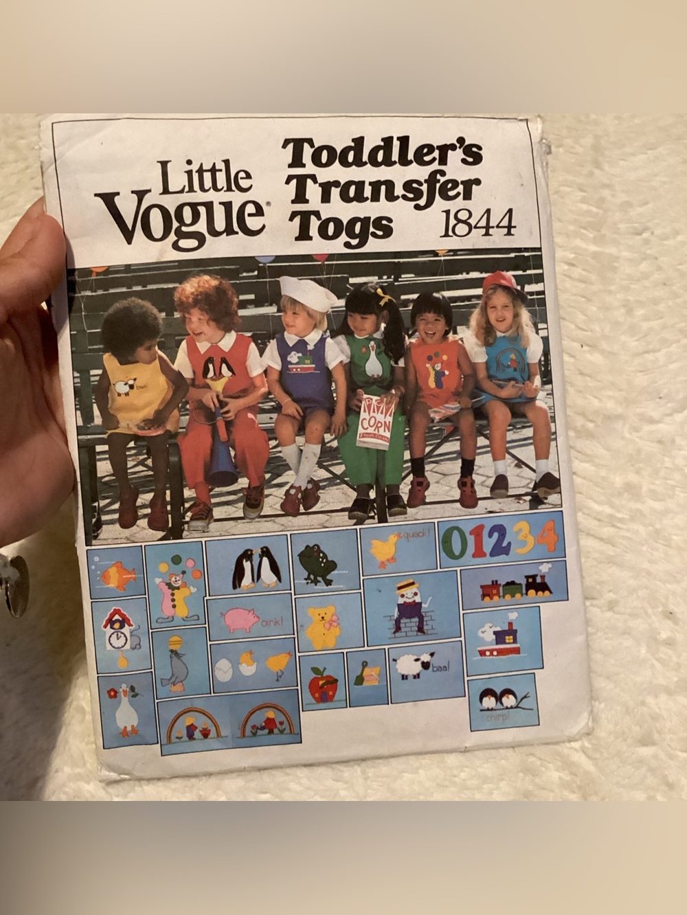 Toddler Little Vogue 1844 Uncut Jumpsuit Bloomers,blouse,& Shirt  Sewing Pattern
